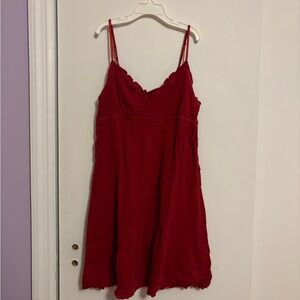 Gap Red Spaghetti Strap Sundress